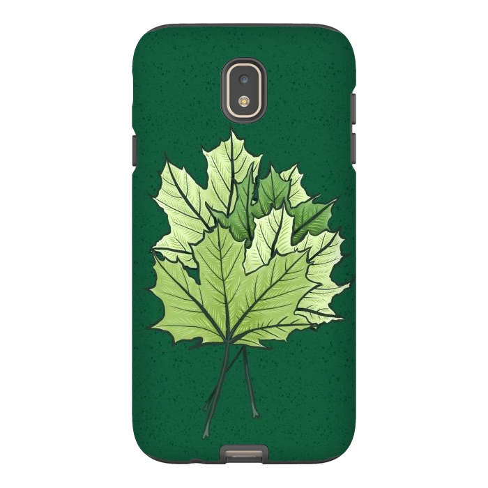 Galaxy J7 StrongFit Green Maple Leaves In Spring by Boriana Giormova