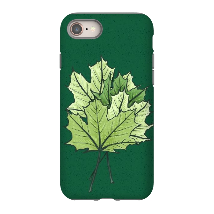 iPhone SE StrongFit Green Maple Leaves In Spring by Boriana Giormova