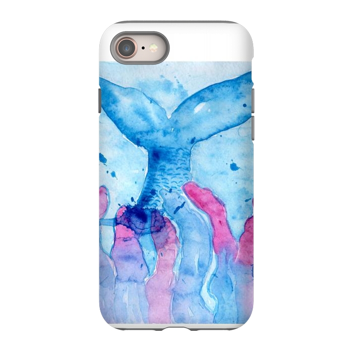 iPhone 8 StrongFit Mermaid watercolor by ArtKingdom7