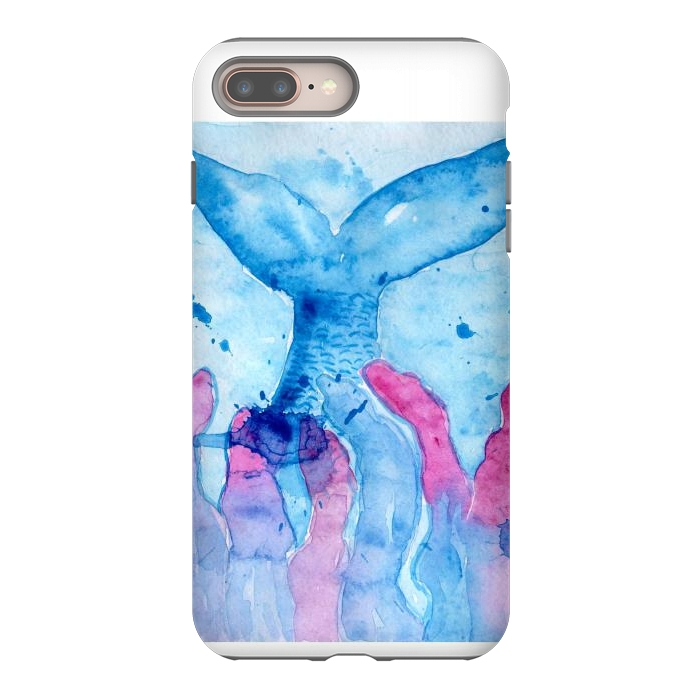 iPhone 8 plus StrongFit Mermaid watercolor by ArtKingdom7