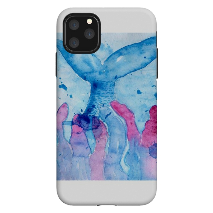iPhone 11 Pro Max StrongFit Mermaid watercolor by ArtKingdom7