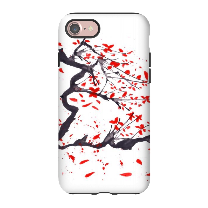 iPhone 7 StrongFit Cherry tree flowers watercolor by ArtKingdom7