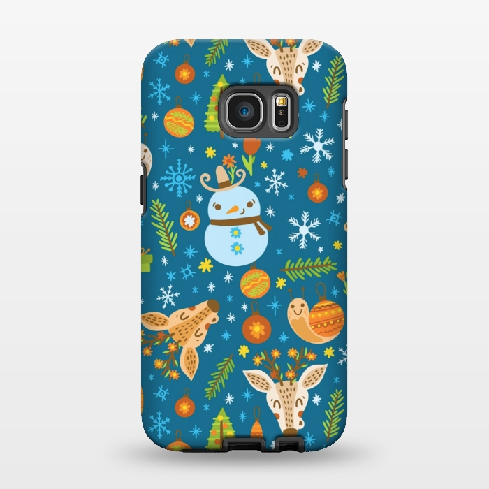 Galaxy S7 EDGE StrongFit snowman is love by MALLIKA