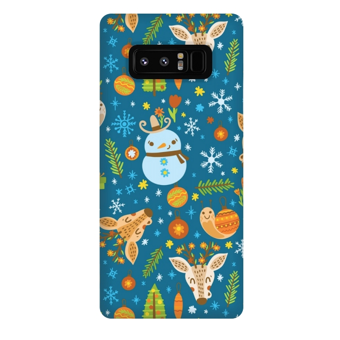 Galaxy Note 8 StrongFit snowman is love by MALLIKA