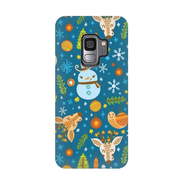 Galaxy S9 StrongFit snowman is love by MALLIKA