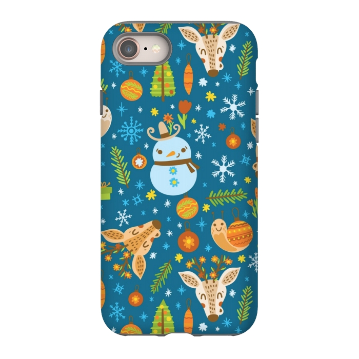 iPhone 8 StrongFit snowman is love by MALLIKA