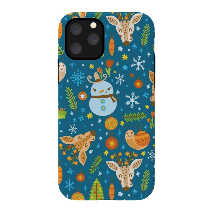 iPhone 11 Pro StrongFit snowman is love by MALLIKA