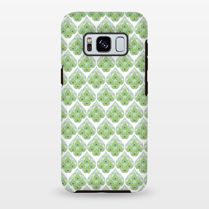 Galaxy S8 plus StrongFit green peacock love  by MALLIKA