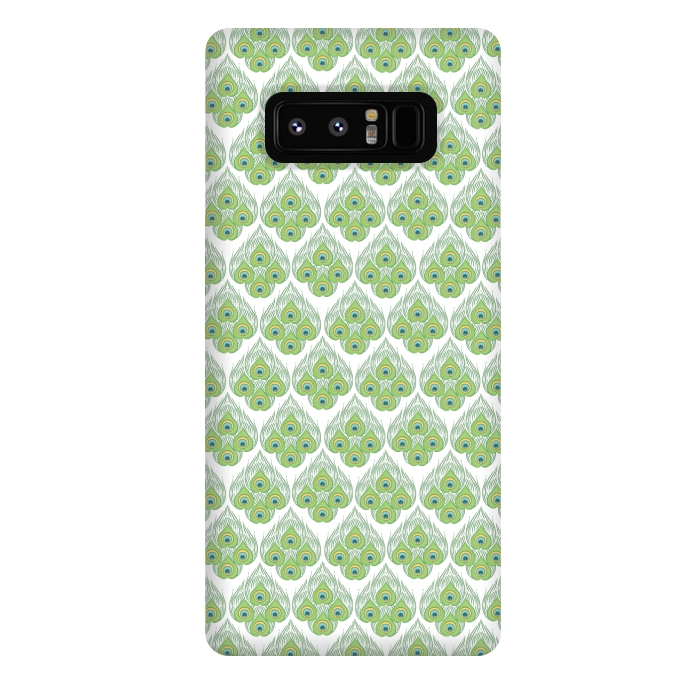 Galaxy Note 8 StrongFit green peacock love  by MALLIKA