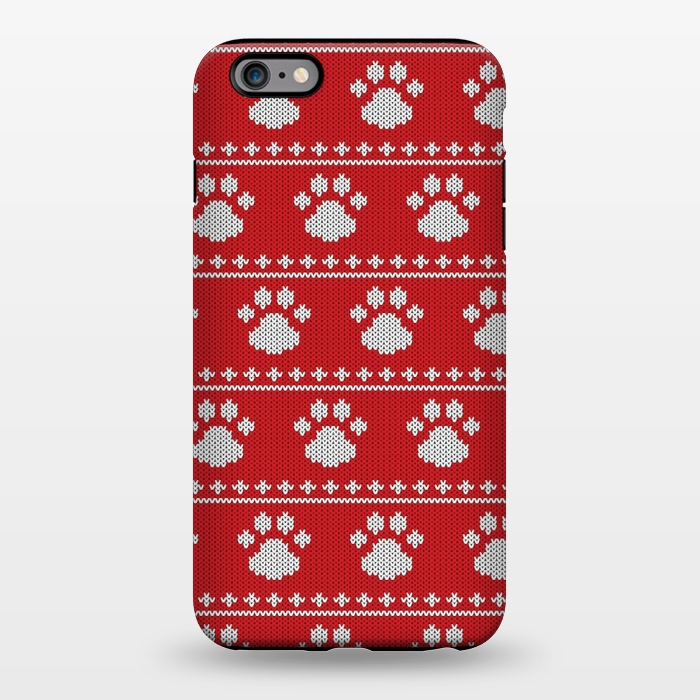 iPhone 6/6s plus StrongFit red paws pattern by MALLIKA