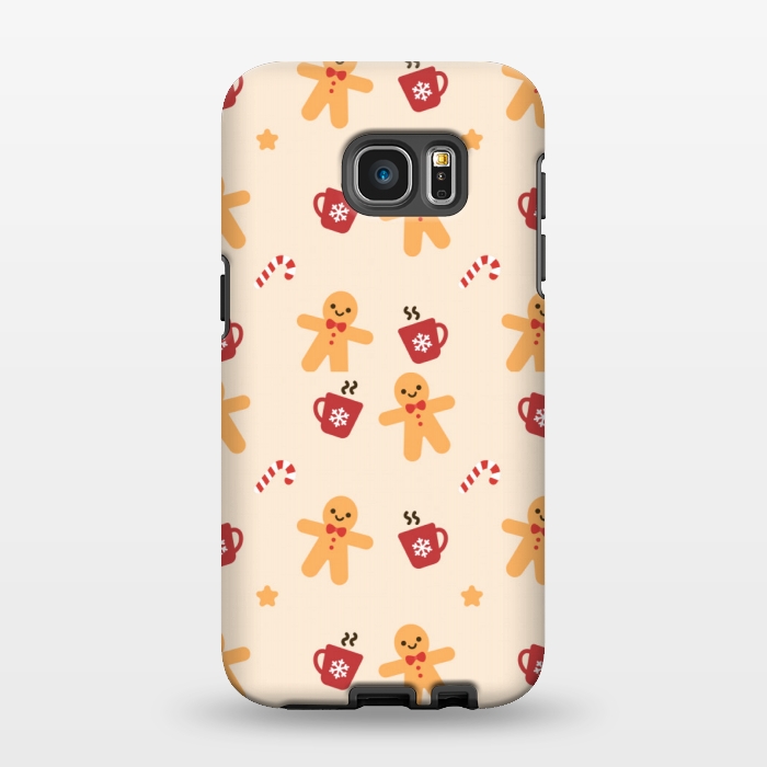 Galaxy S7 EDGE StrongFit ginger bread love 3  by MALLIKA