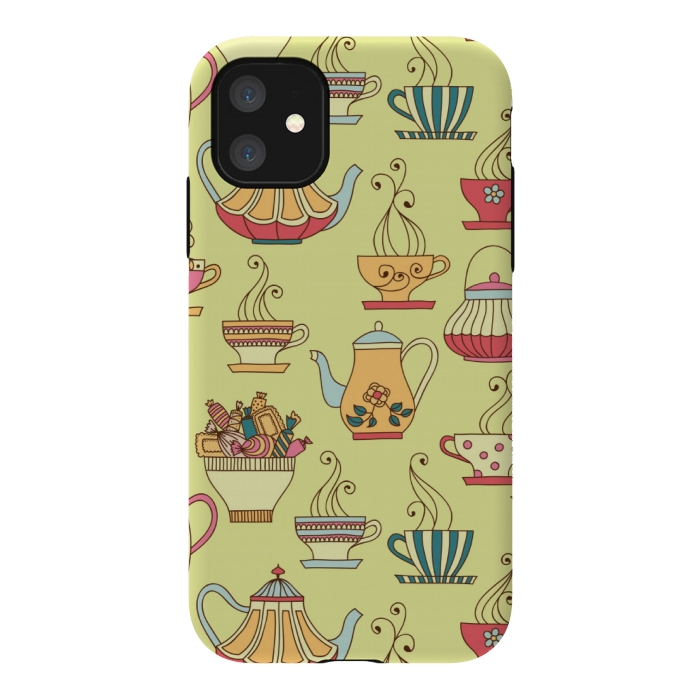 iPhone 11 StrongFit antique cups love by MALLIKA