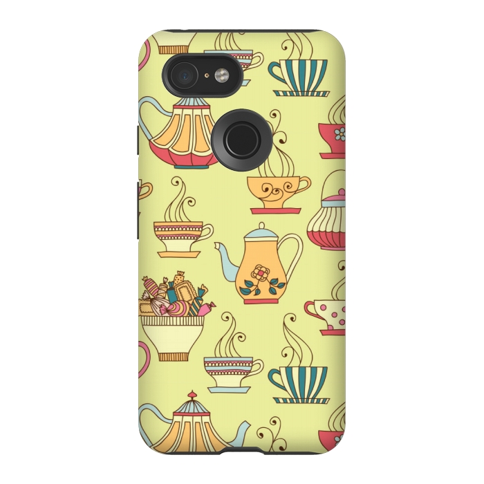 Pixel 3 StrongFit antique cups love by MALLIKA