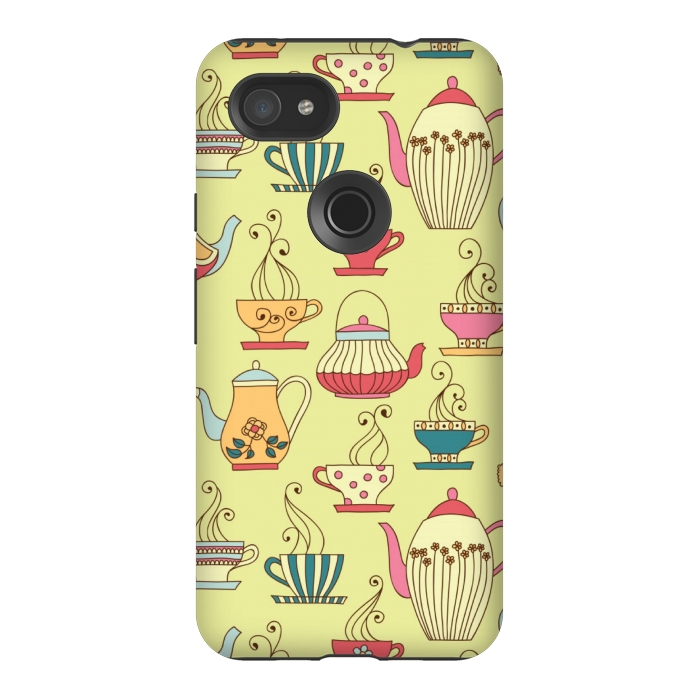 Pixel 3AXL StrongFit antique cups love by MALLIKA