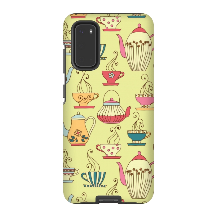 Galaxy S20 StrongFit antique cups love by MALLIKA