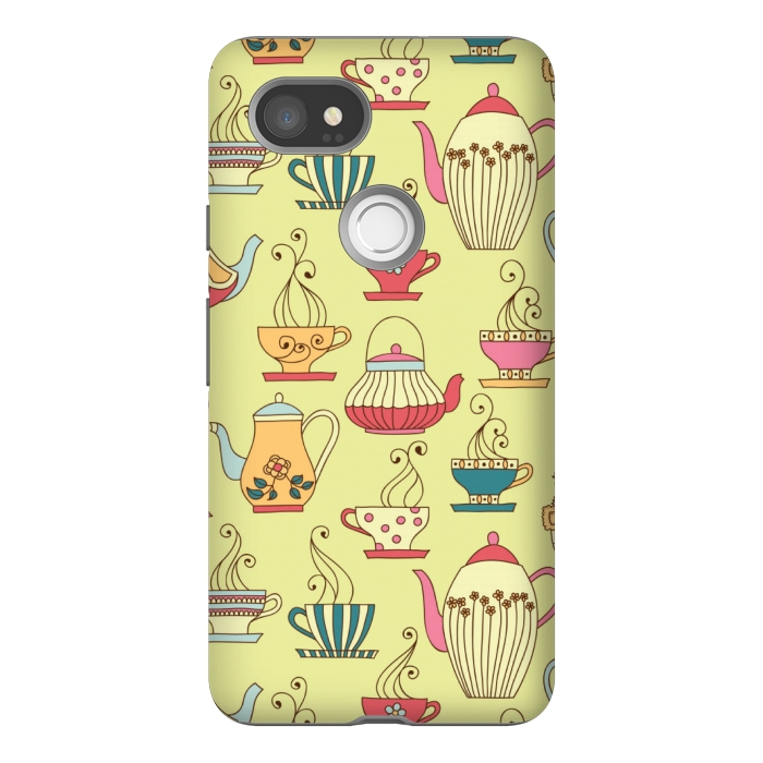 Pixel 2XL StrongFit antique cups love by MALLIKA