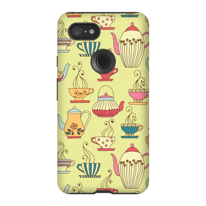Pixel 3XL StrongFit antique cups love by MALLIKA