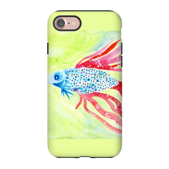 iPhone 7 StrongFit Betta fish watercolor by ArtKingdom7