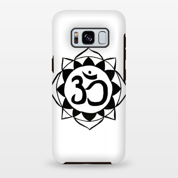 Galaxy S8 plus StrongFit Om/Aum sign mandala drawing by ArtKingdom7