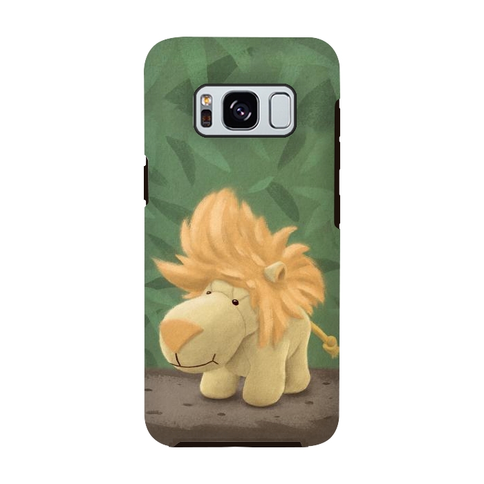 Galaxy S8 StrongFit Cute lion by Laura Nagel