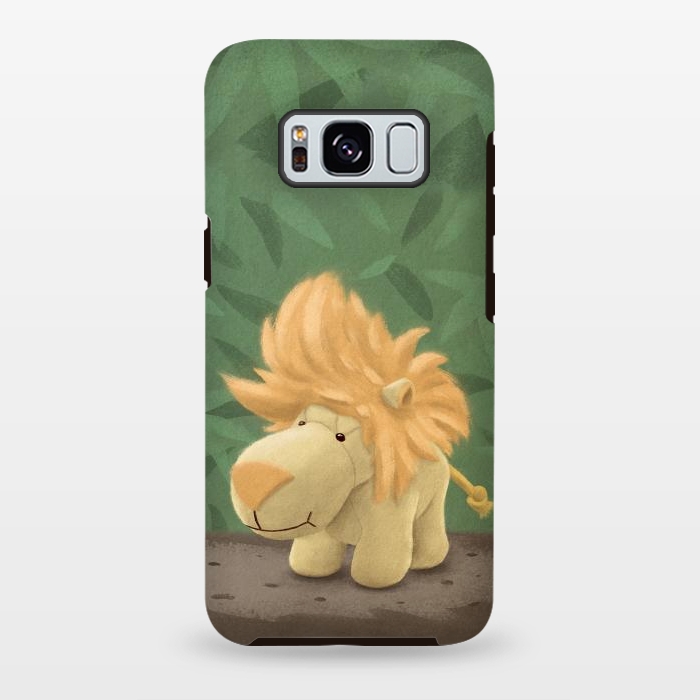 Galaxy S8 plus StrongFit Cute lion by Laura Nagel