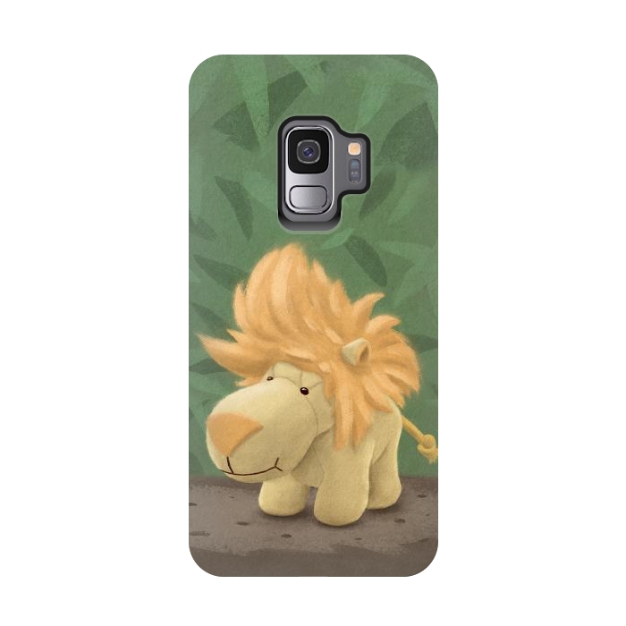 Galaxy S9 StrongFit Cute lion by Laura Nagel