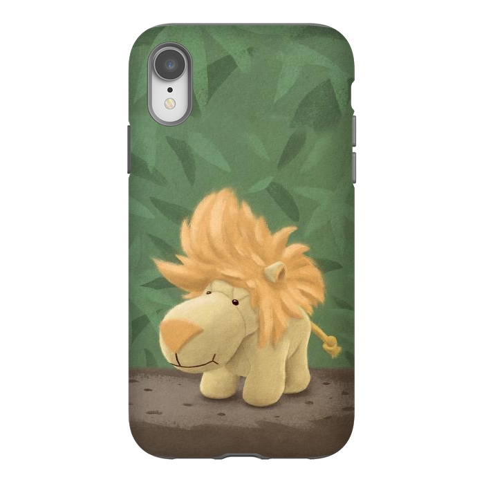 iPhone Xr StrongFit Cute lion by Laura Nagel