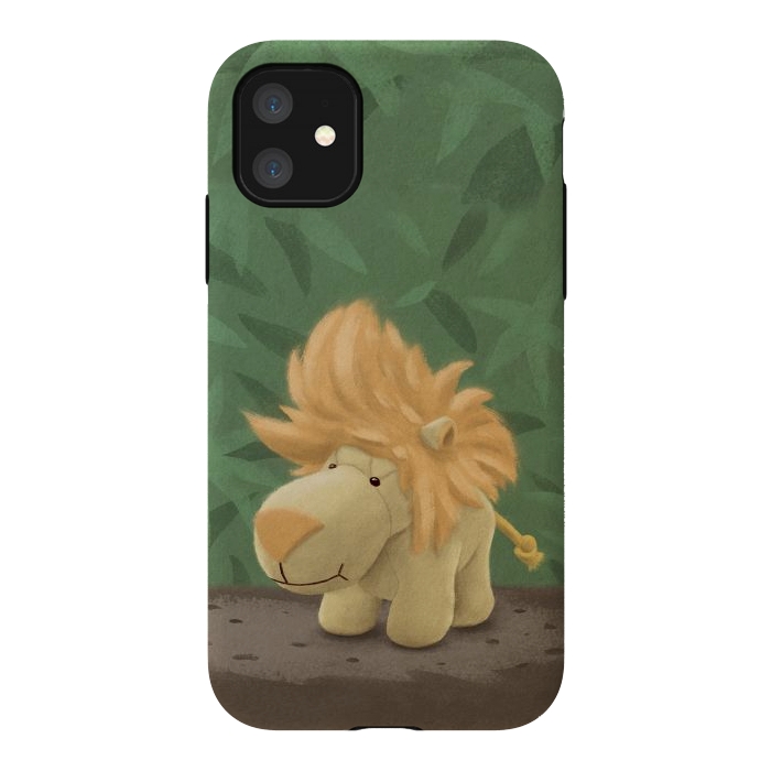 iPhone 11 StrongFit Cute lion by Laura Nagel