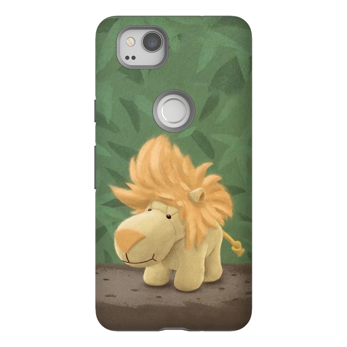 Pixel 2 StrongFit Cute lion by Laura Nagel
