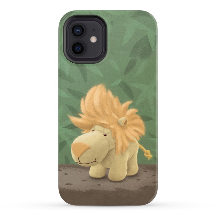iPhone 12 StrongFit Cute lion by Laura Nagel