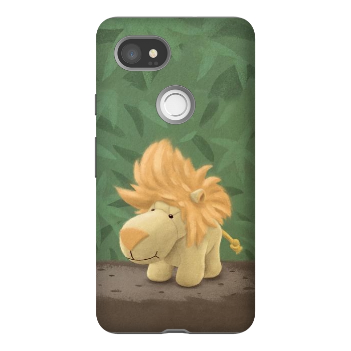 Pixel 2XL StrongFit Cute lion by Laura Nagel