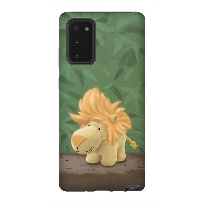 Galaxy Note 20 StrongFit Cute lion by Laura Nagel