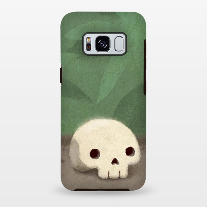 Galaxy S8 plus StrongFit Jungle skull by Laura Nagel
