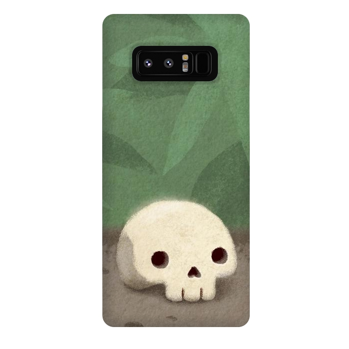 Galaxy Note 8 StrongFit Jungle skull by Laura Nagel