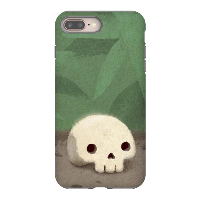 iPhone 8 plus StrongFit Jungle skull by Laura Nagel