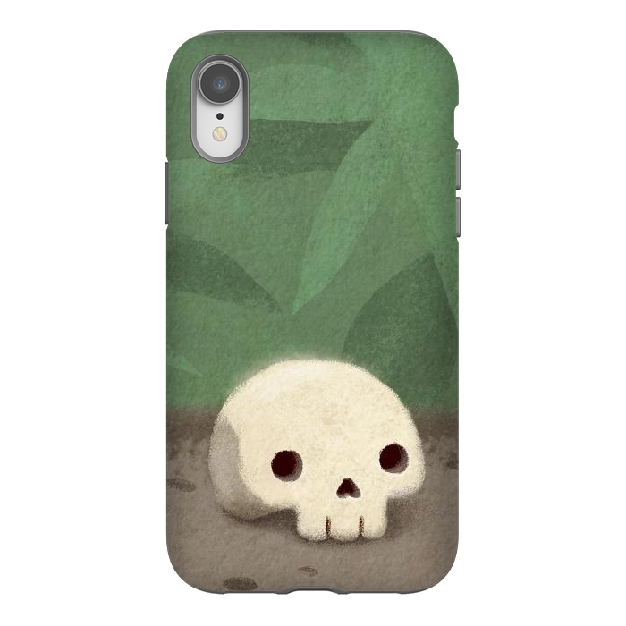iPhone Xr StrongFit Jungle skull by Laura Nagel