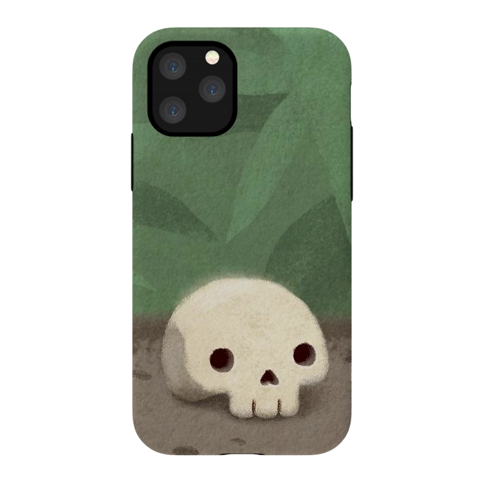 iPhone 11 Pro StrongFit Jungle skull by Laura Nagel