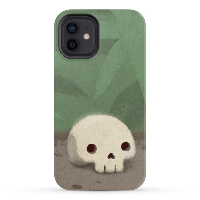 iPhone 12 mini StrongFit Jungle skull by Laura Nagel