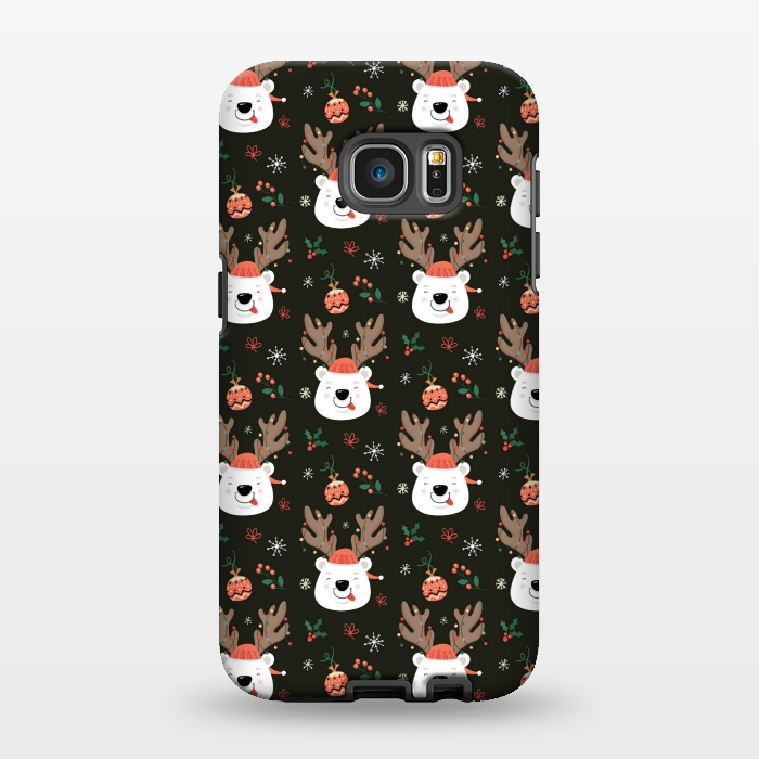 Galaxy S7 EDGE StrongFit cute rein deer love by MALLIKA