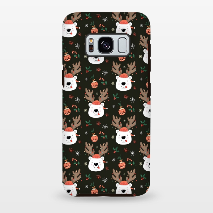 Galaxy S8 plus StrongFit cute rein deer love by MALLIKA