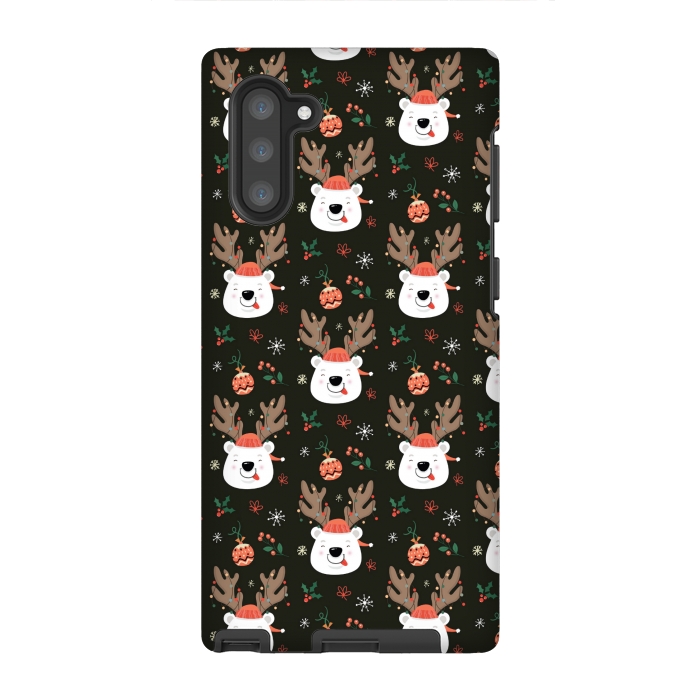 Galaxy Note 10 StrongFit cute rein deer love by MALLIKA