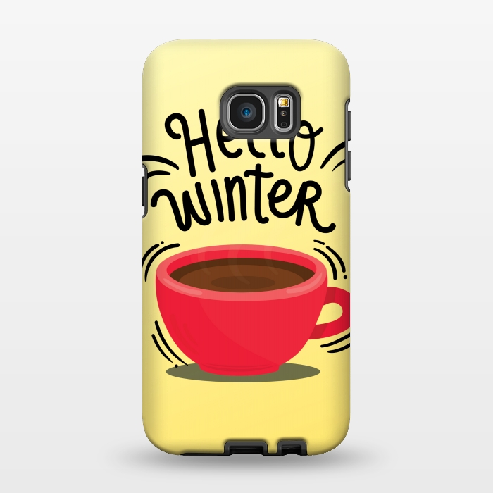 Galaxy S7 EDGE StrongFit hello winter by MALLIKA