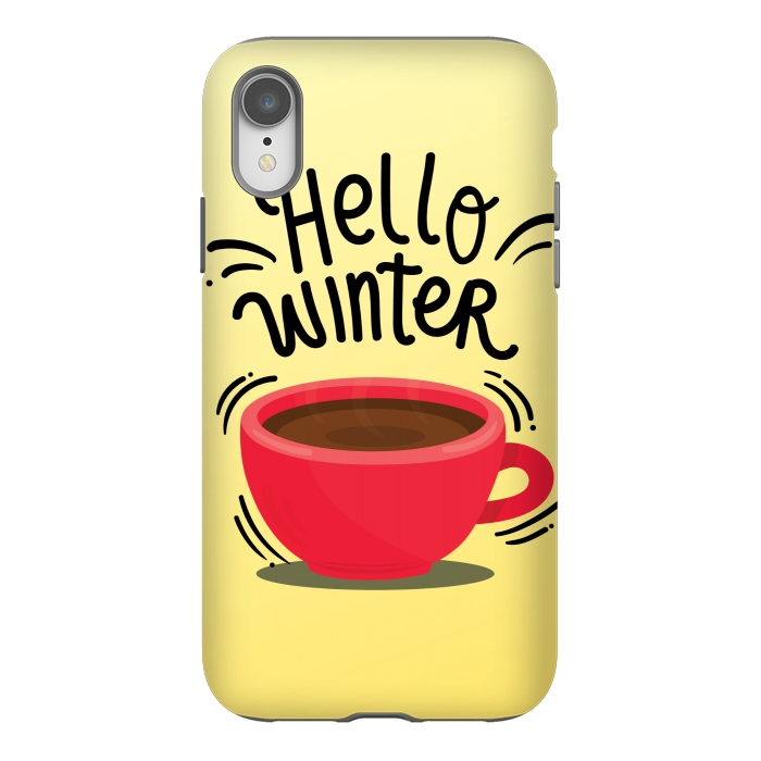 iPhone Xr StrongFit hello winter by MALLIKA