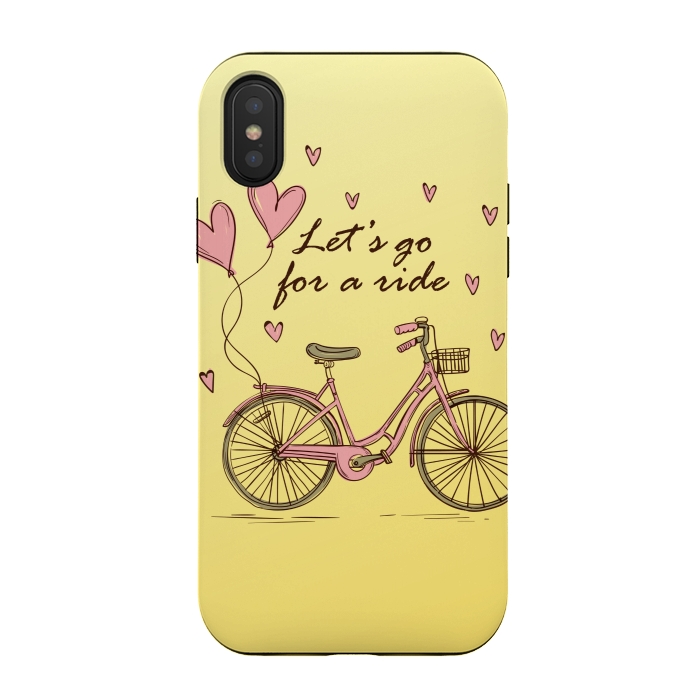iPhone Xs / X StrongFit let's go for a ride by MALLIKA