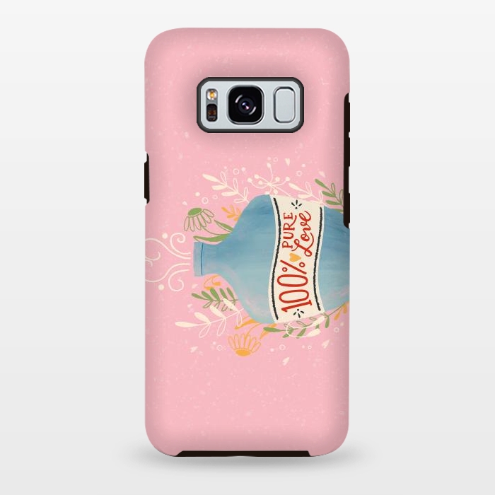 Galaxy S8 plus StrongFit Love potion. Colorful illustration with bottle of love. by Jelena Obradovic