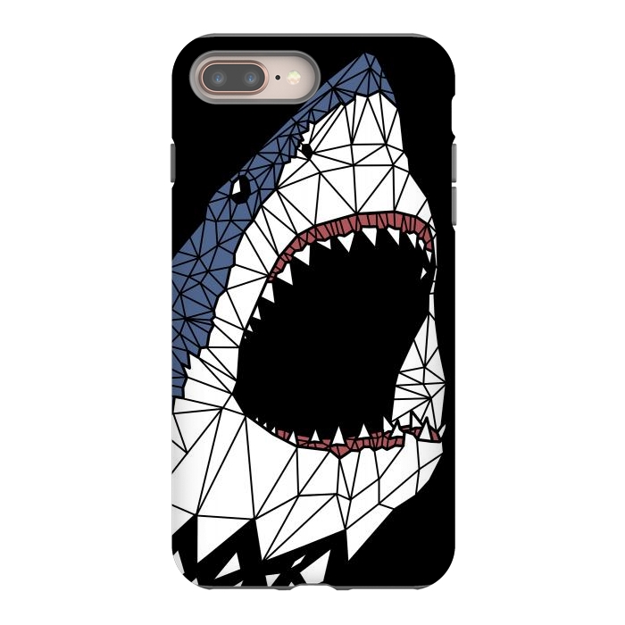 iPhone 7 plus StrongFit Geometric Shark by Alberto
