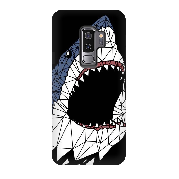Galaxy S9 plus StrongFit Geometric Shark by Alberto