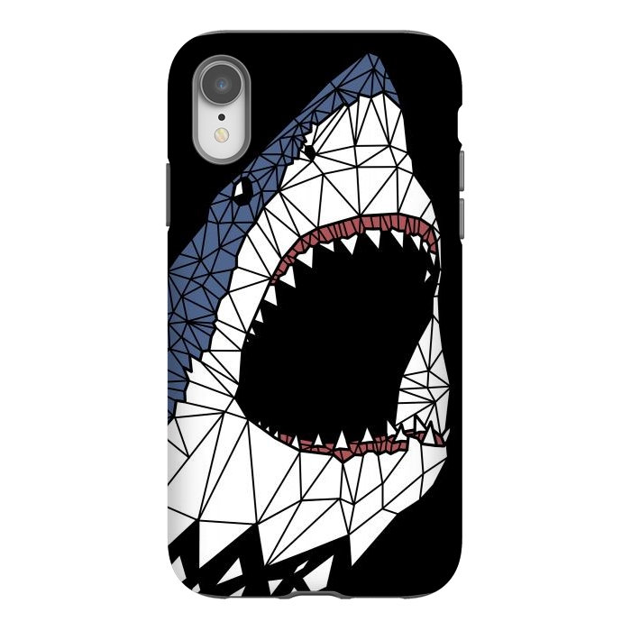 iPhone Xr StrongFit Geometric Shark by Alberto