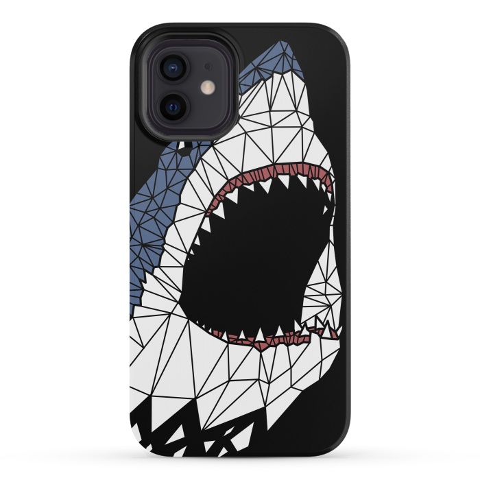 iPhone 12 mini StrongFit Geometric Shark by Alberto