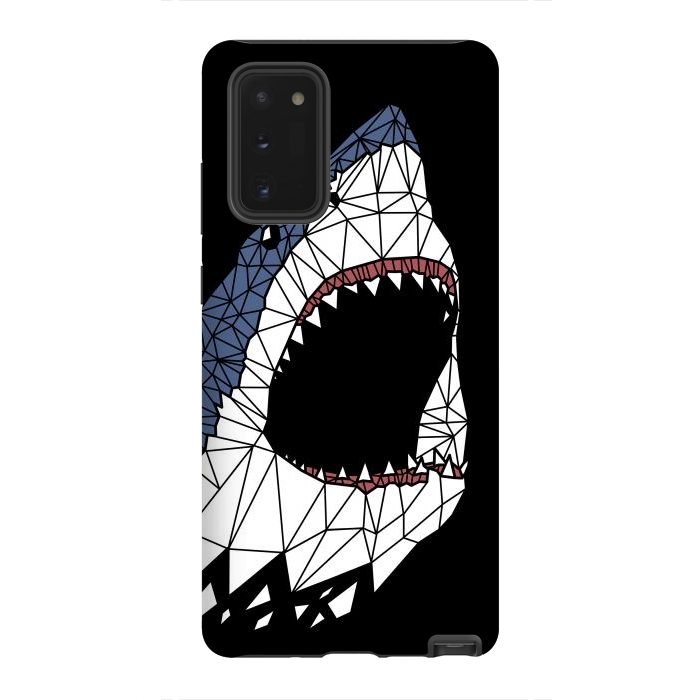Galaxy Note 20 StrongFit Geometric Shark by Alberto